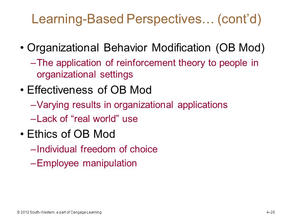 Organisation Theory & Behaviour